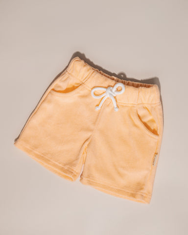 Terry towelling shorts - Coral